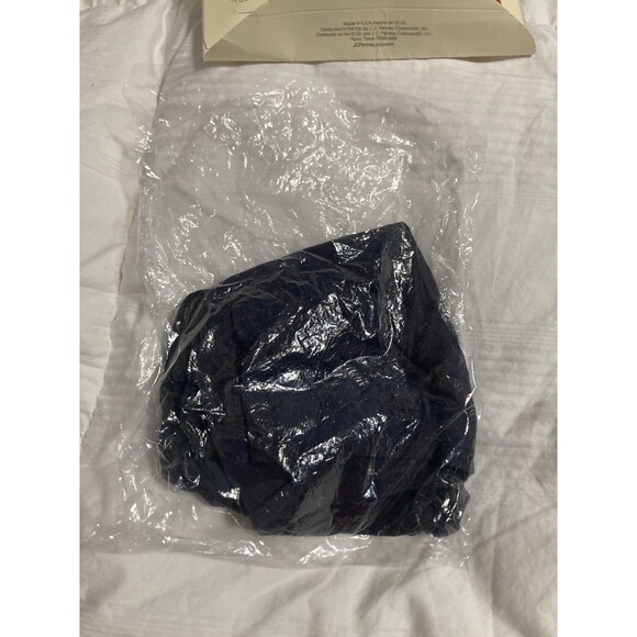 JC Penney SHEEREST SUPPORT Pantyhose QUEEN Short Off Black Control Top Sheer Toe - Picture 3 of 4